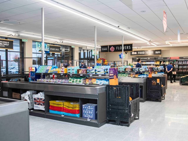 The brand new checkouts at Aldi will be used by hundreds of shoppers every day. Photo: Kirsty Edmonds