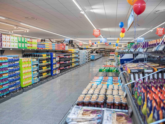 Shelves are packed and the isles are long at the store. Photo: Kirsty Edmonds