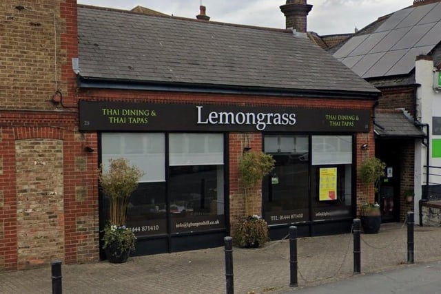 Lemongrass is in Station Road, Burgess Hill, and offers 'very nice pad-thai and jungle curry'. It has an overall rating of 4.2 stars out of five from 152 Google reviews. Picture: Google Street View.