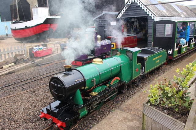 Why not enjoy a ride on Hastings Miniature Railway at the Stade on Hastings seafront. SUS-210710-142843001