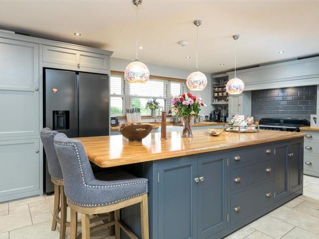 The kitchen area.