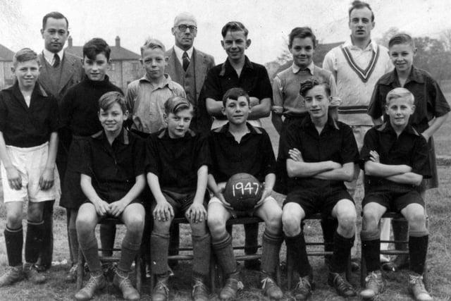 A Walton School football team group. Do you recognise anyone?