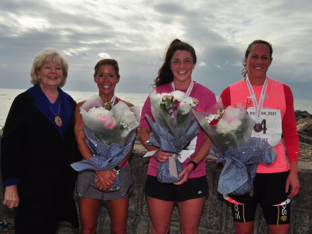 Happy runners