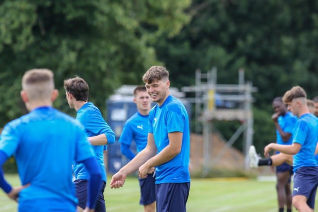 Powerful centre-back who has played for Southern League St Ives and Northern Premier League Spalding United this season. He's still at Spalding, but currently injured. Sam is pictured during a Posh training session. Photo: Joe Dent/theposh.com.