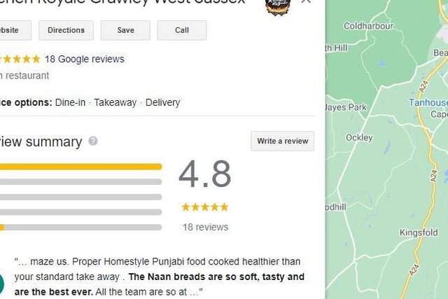 Kitchen Royale has a rating of 4.8/5 from 18 Google reviews