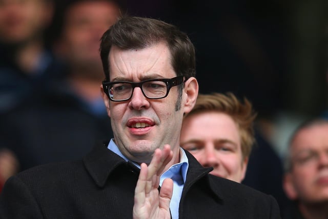 TV celebrity Richard Osman (pictured) is at Craven Cottage for Fulham home games which is where he found inspiration for his most famous show 'Pointless'.  Barry from Eastenders is also a Fulham fan. (Photo by Clive Rose/Getty Images).