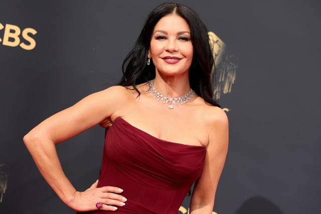 Actres Zeta Jones (pictured) is from Swansea so applying the Winslet principle she must be a City fan.  American TV legend Oprah Winfrey has claimed she is a Swansea City 'believer' but it's tough to believe her about anything after her farcical interview with Meghan and Harry. 
(Photo by Rich Fury/Getty Images).