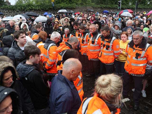 Hundreds came out on Sunday evening to pay tribute to 14 year-old Noah Donohoe.