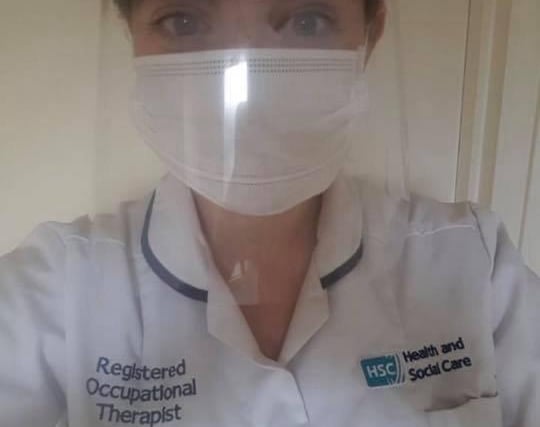 Siobhan Mc Kerr: "My niece Hannah Marie who is an OT getting people back on their feet after COVID. Thank you so much."