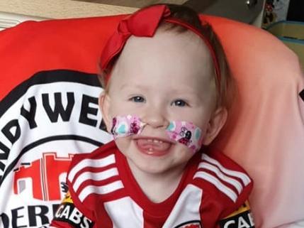 Eimle Pyne was Derry City's 'Virtual Mascot' for last Friday night's game against Sligo Rovers.