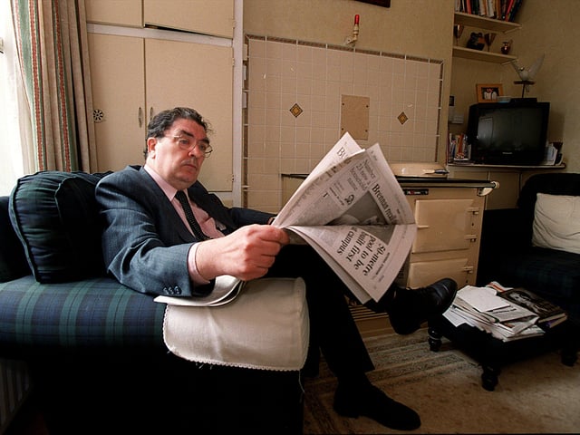 John Hume pictured at his Londonderry home.