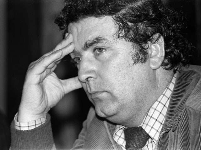 John Hume in a thoughtful moment at the SDLP party conference in Newcastle, Co. Down in 1979.