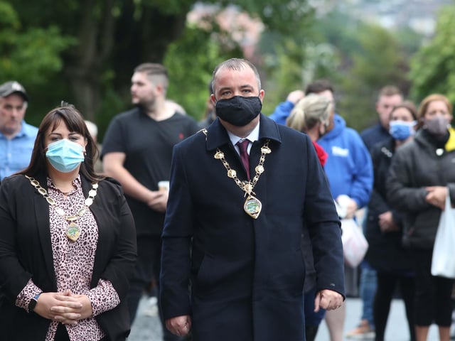 The Mayor of Derry, Councillor Brian Tierney.