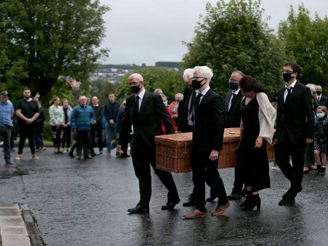 His wife Pat, and family were present