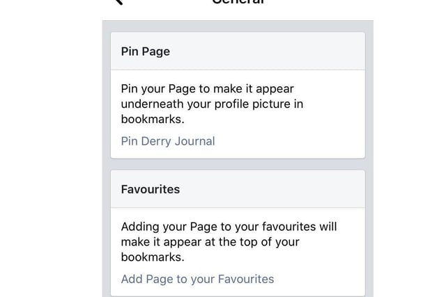 The click 'add page to your favourites' to confirm