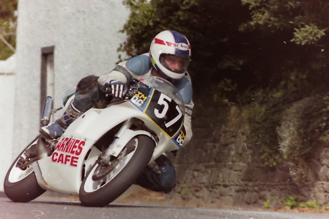 A racer taking part in the Carrowdore 100 in September 1996. Picture: Bob Hamilton