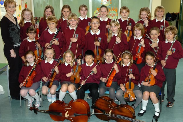 Cookstown Primary School Orchestra who will be  celebrating the school's 40th Anniversary by participating in the special Harvest service at Derryloran Church.mm43-301sr