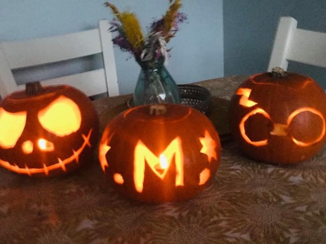 Laura Keogh - Darragh aged 5, Myles 12 weeks old (with help from mummy) and Lailah aged 8. Happy Halloween