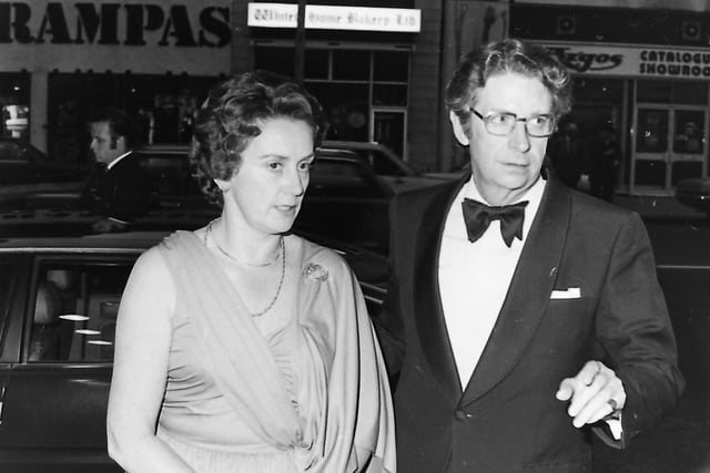 The vice-chancellor of Queen’s University, Dr Peter Froggat and his wife arriving for the re-opening the Grand Opera House in September 1980. Picture: News Letter archives