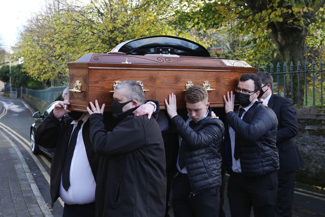 Aaron Doherty was laid to rest on Friday after Requiem Mass in St. Columba's Church, Long Tower.