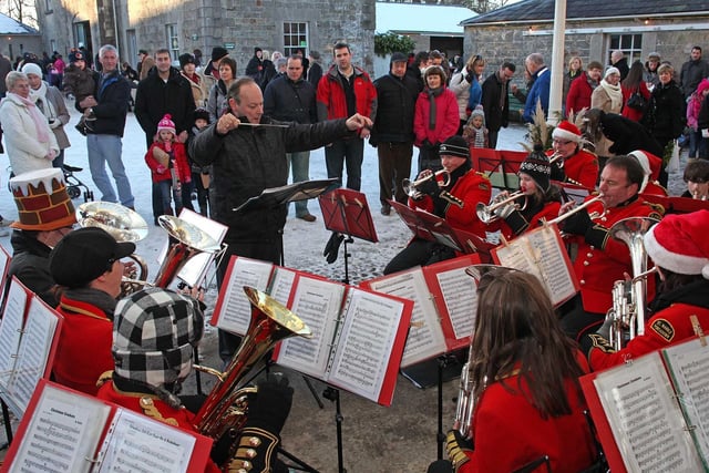 St Mark Silver Band from Portadown entertaining the crowds at The Argory’s Christmas Fair in 2010