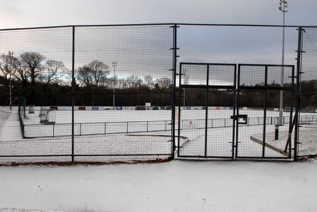 Snow and ice covered pitches once again resulted in a wiped out weekend for local sport.