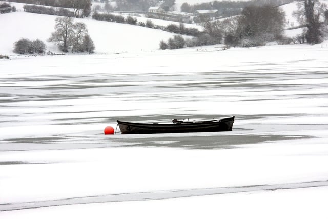Frozen lake at Corbet Co Down. Picture Michelle McCauley/Kevin McAuley Photography Multimedia