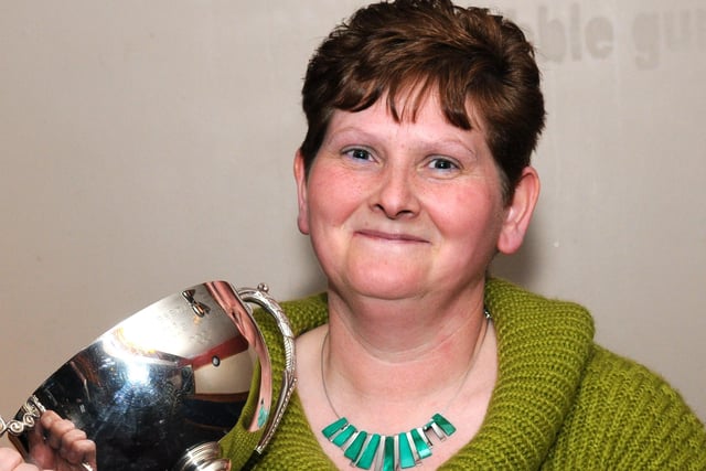 Orritor Bowling Club member Julia Glasgow, winner of the Eric Tomb Cup.mm1610-127ar.