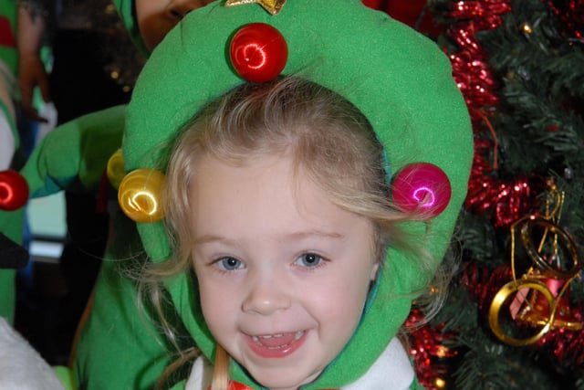 A happy little Christmas tree at the Moyle Nursery Nativity