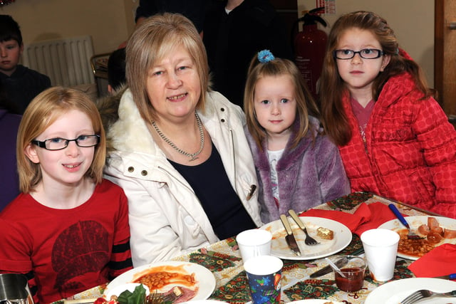 The Crooks family who attended the 'Breakfast with Santa' at Coagh Primary School last Saturday morning.mm51-122ar.