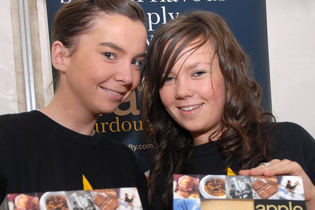 A smiling Amy and Shauna who were in attendance at the Genesis 'Breads of the World' stand at the Ballyronan Halloween Food Festival, held at Ballyronan last Saturday.mm4407-186ar.