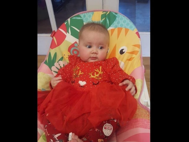 Nicki Dickson - My daughter Ezra who was born in May  Her first Christmas.