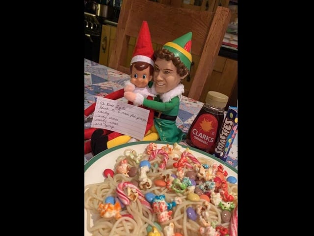 Louise McElroy - Buddy the elf moves in cant be without his friends at the North Pole!