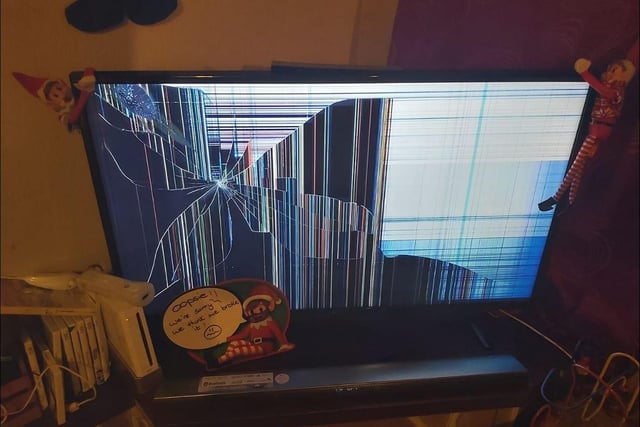 Amy Carson - Ours planked our son and pretended they broke the TV screen