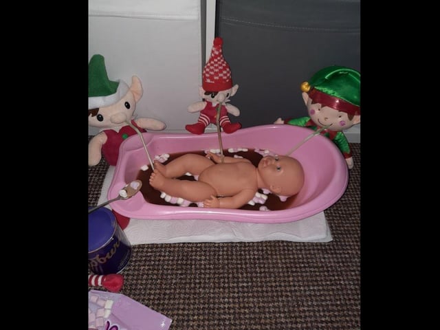 Anouska Uprichard -  Hot choclolate with baby in the bath