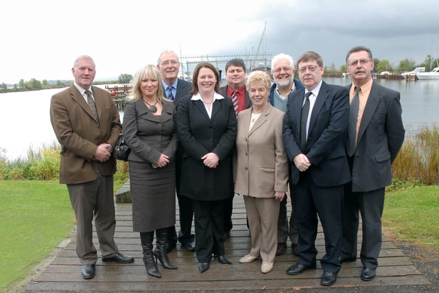 Cookstown Councillors pictured with Michelle Gildernew, Minister for Agriculture and Rural Development, when the minister officially opened Ballyronan Marina and Caravan Park, after extensive improvements, last Wednesday afternoon. mm4107-110ar.