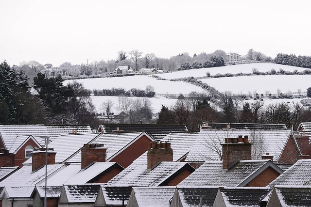 Hills near Stormont covered in snow. 
Picture By: Arthur Allison/Pacemaker Press.