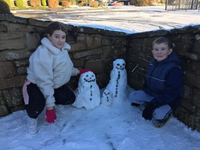 Margaret Ballard Dixon - Lauren and Patrick Dixon's family of snowmen