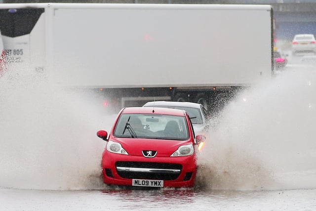 Flooding on Balmoral Avenue in south Belfast after continuous rain overnight.  

Picture by Jonathan Porter/PressEye