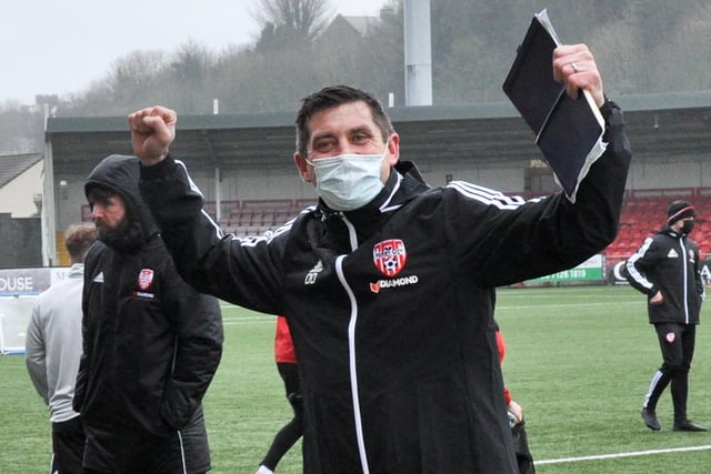 Derry City manager Declan Devine glad to back at the Brandywell, as pre-season training got underway this morning. Picture courtesy Event Images & Video