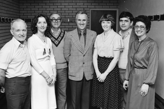 Michael Doherty, manager, Brooke Park Leisure Centre, pictured with staff members. From left, Willie Kavanagh, Marie Gray, George Deane, Ruby McDowell, Tony Devine and Ethna Glackin.