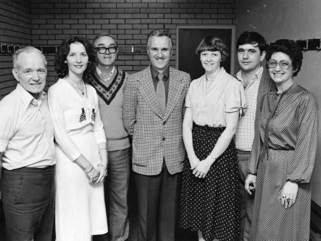 Michael Doherty, manager, Brooke Park Leisure Centre, pictured with staff members. From left, Willie Kavanagh, Marie Gray, George Deane, Ruby McDowell, Tony Devine and Ethna Glackin.