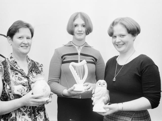 Prizewinners in the pub talent competition at the Clonmany Festival. From left are Ann Cavanagh, runner-up, Elaine Doherty, Rasheney, winner, and Siobhan Cavanagh, Gleneely, who was third.