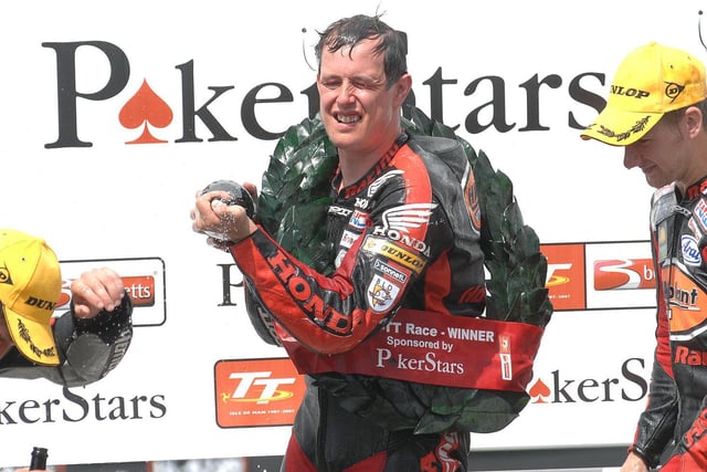 In a sensational end to the centenary TT in 2007, John McGuinness clocked the first ever 130mph lap at the event on his way to victory in the Senior, beating Guy Martin and Ian Hutchinson. McGuinness also won the Superbike TT at the start of race week.