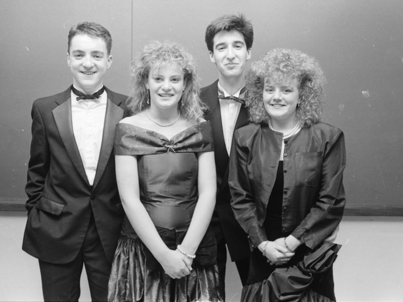 Donal McCaul, Deirdre O'Donnell, Michael Gallagher and Martina Owens at the St Columb's formal.