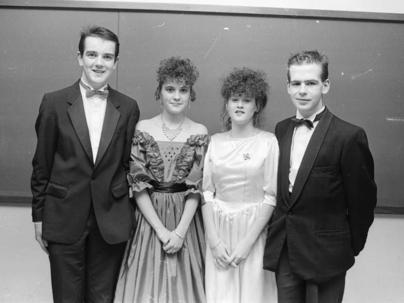 Pictured at the St Columb's College formal are Damien McColgan, Michelle Rankin, Denise McLaughlin and David McColgan.