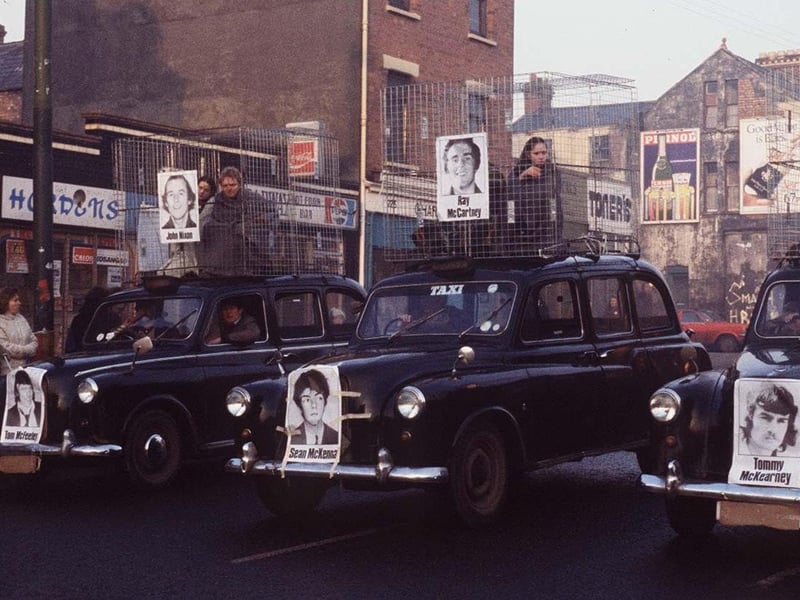 PACEMAKER BELFAST Hunger strike/Dirty Protest demo on the Falls Roadf.