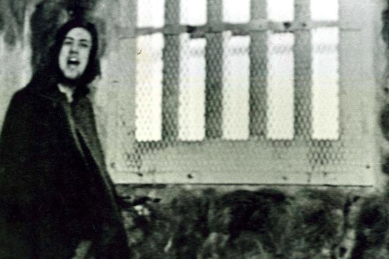 AN IRA PRISONER ON THE DIRTY BLANKET PROTEST IN THE MAZE PRISON 1981