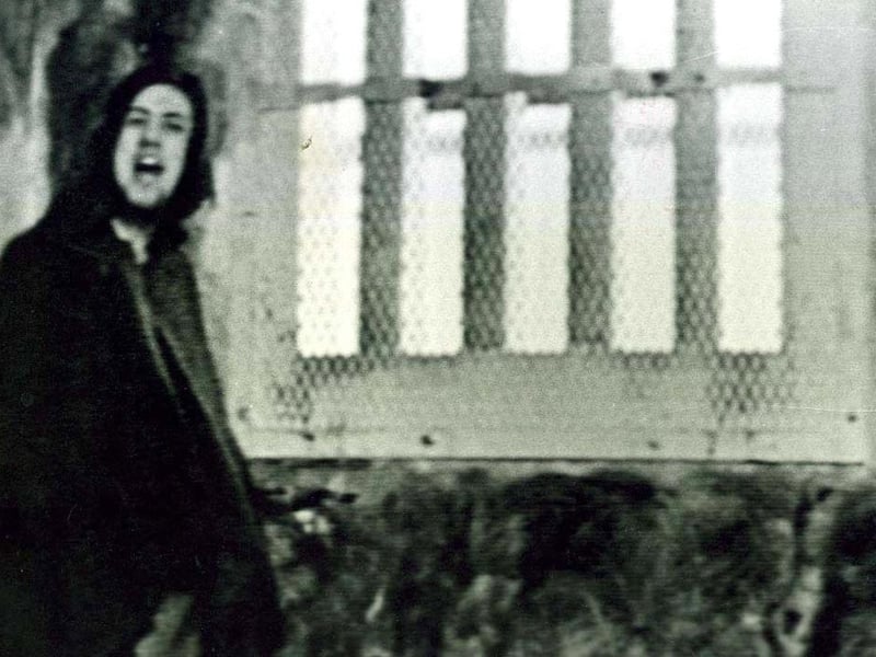 AN IRA PRISONER ON THE DIRTY BLANKET PROTEST IN THE MAZE PRISON 1981