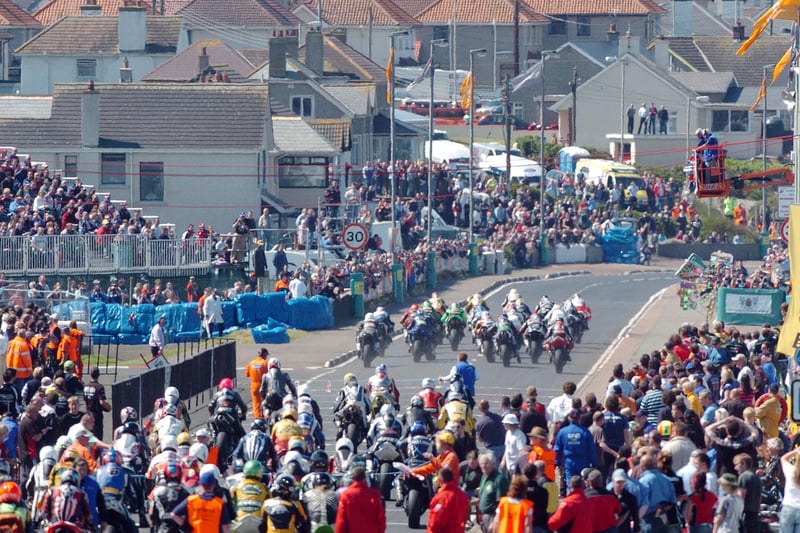 Huge crowds basked in the sunshine on the north coast at the North West 200 in 2007.